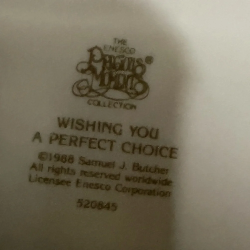 Precious Moments Wishing You A Perfect Choice 520845 Engagement Figurine